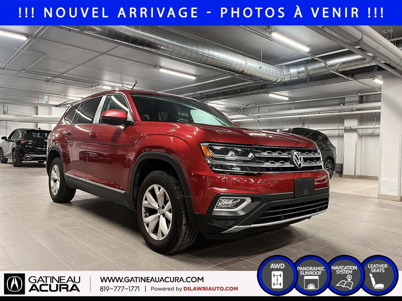 2018 Volkswagen Atlas Highline 3.6 FSI 4MOTION Red Gatineau - photo #2