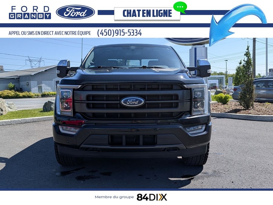 Ford F-150 LARIAT cabine SuperCrew 4RM caisse de 6,5 pi 2022 Noir