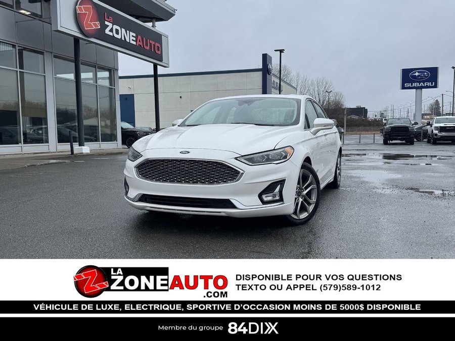 Ford Fusion hybride Titanium 2019 2019 Blanc