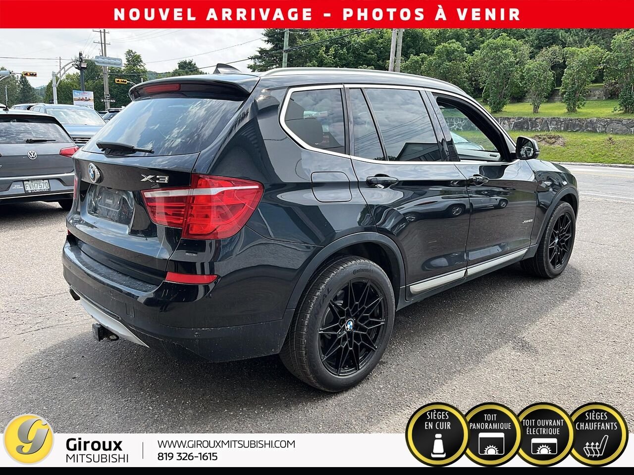 2017 BMW X3 XDRIVE28I Black Sainte-Agathe-des-Monts - photo #3