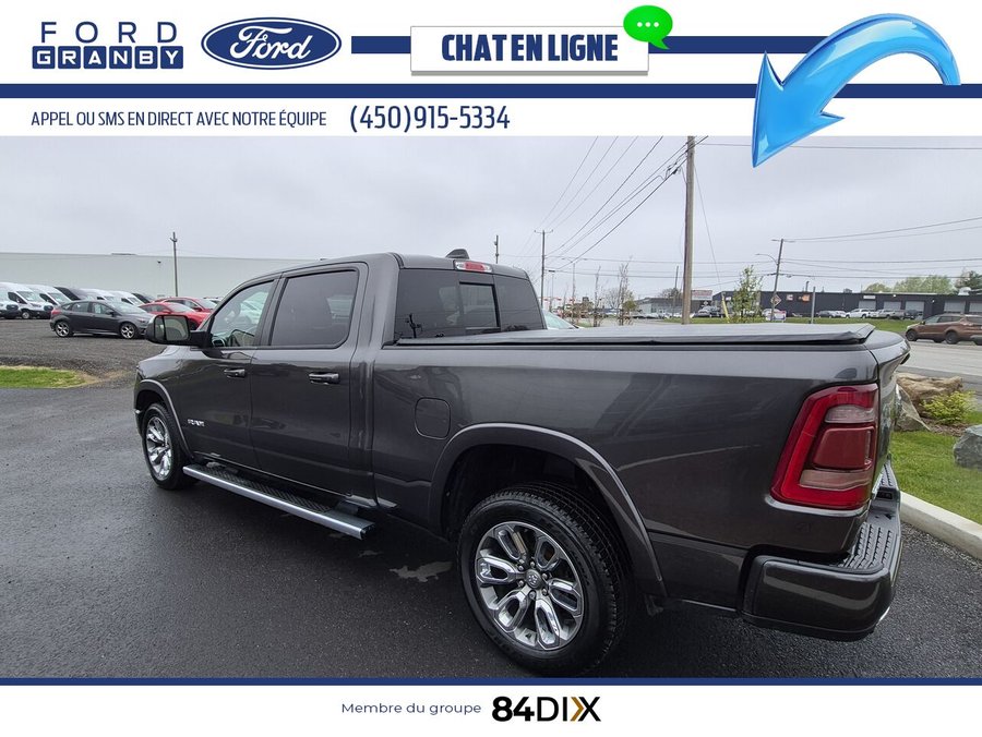 Ram 1500 Laramie cabine d'équipe 4x4 caisse de 6,4 pi 2022 Gris