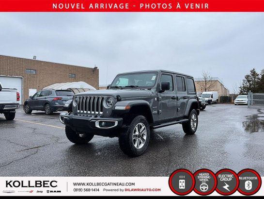 JEEP WRANGLER UNLIMITED *** CLEAN CARFAX + BAS KILOMÉTRAGE *** 2020 Gris
