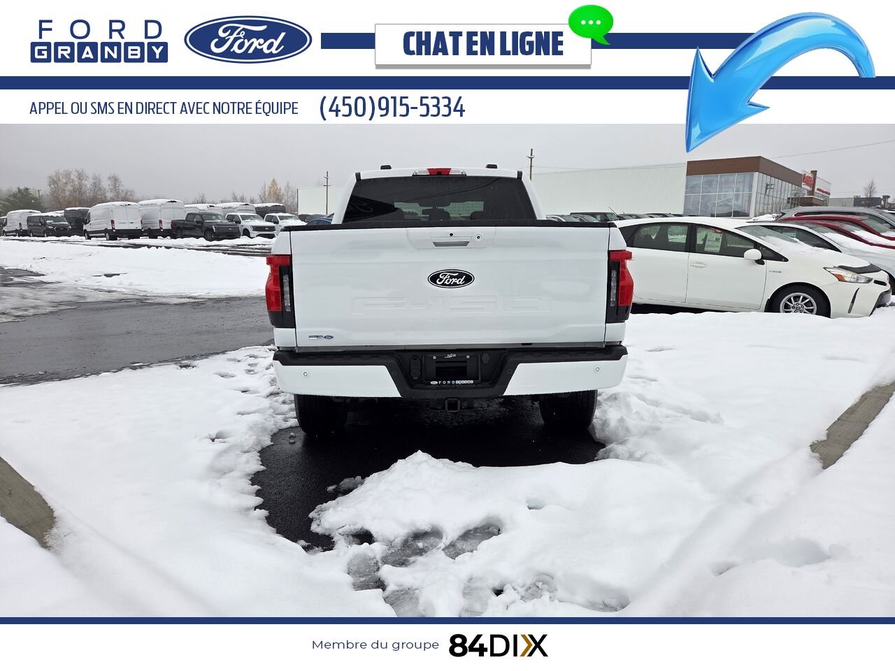 Ford F-150 Lightning 2024 Blanc Granby - photo #5