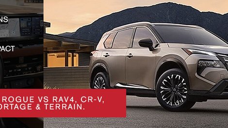 2026 Nissan Rogue vs Toyota RAV4, Honda CR-V, Hyundai Tucson, Kia Sportage and GMC Terrain in Châteauguay