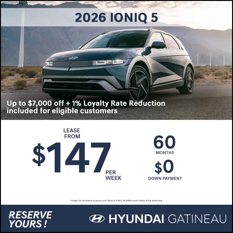 Hyundai gatineau promo IONIQ5 2026 mai EN 1
