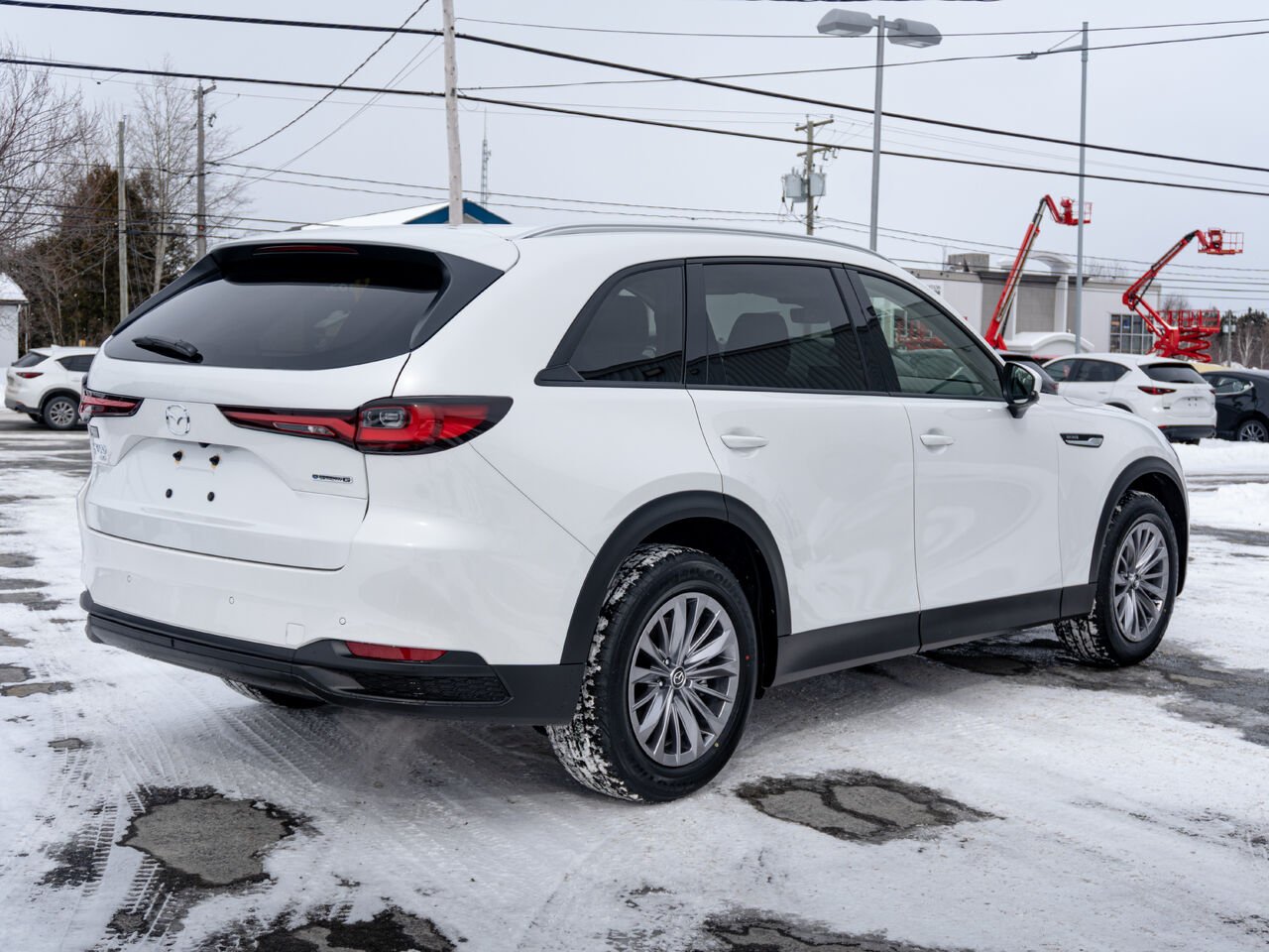 MAZDA CX-90 hybride rechargeable 2641 | GS-L TI 2026 Blanc rhodium métallisé Val-d'Or - photo #4