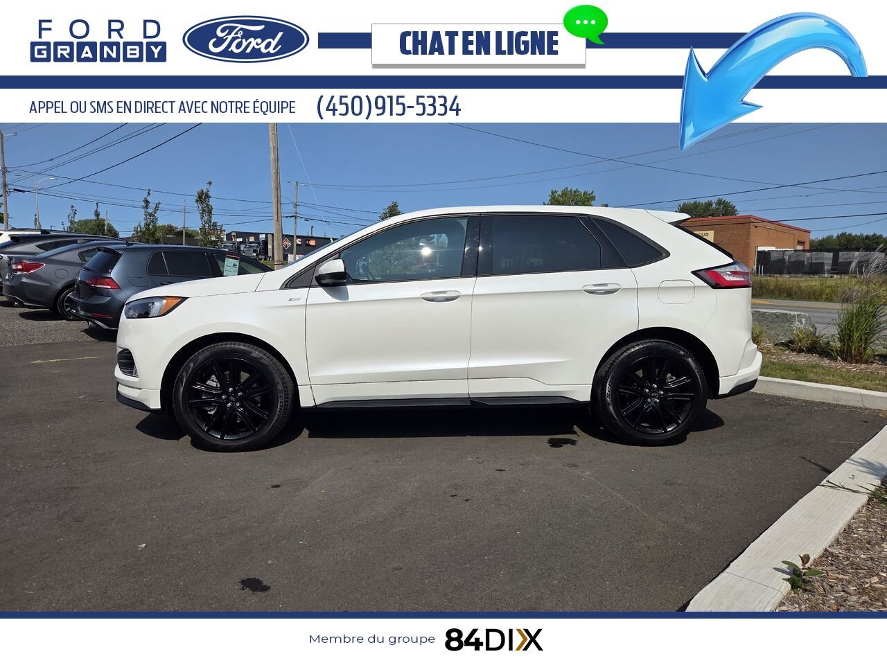 2024 Ford Edge White Granby - photo #3