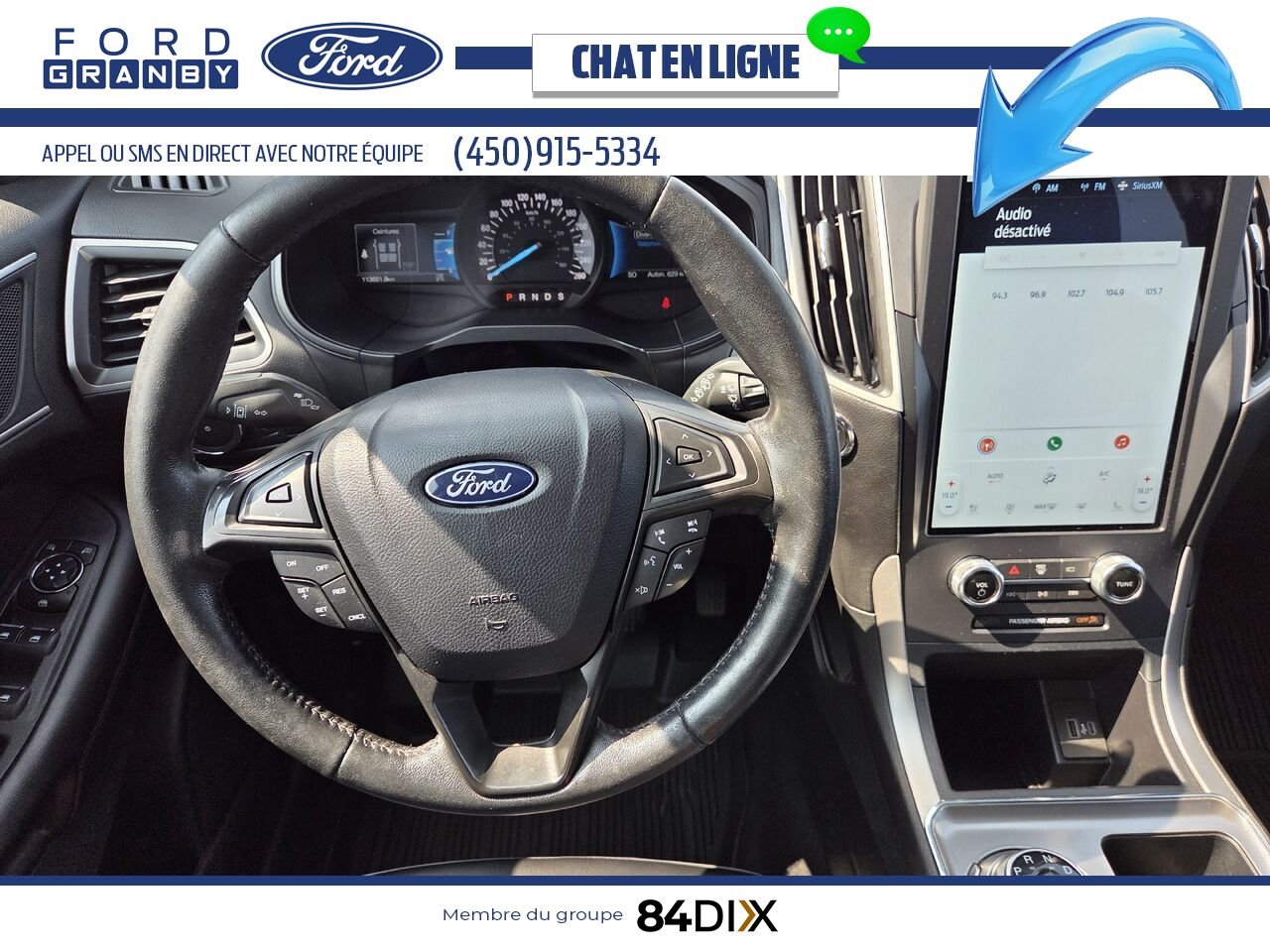 Ford Edge 2022 Blanc Granby - photo #9