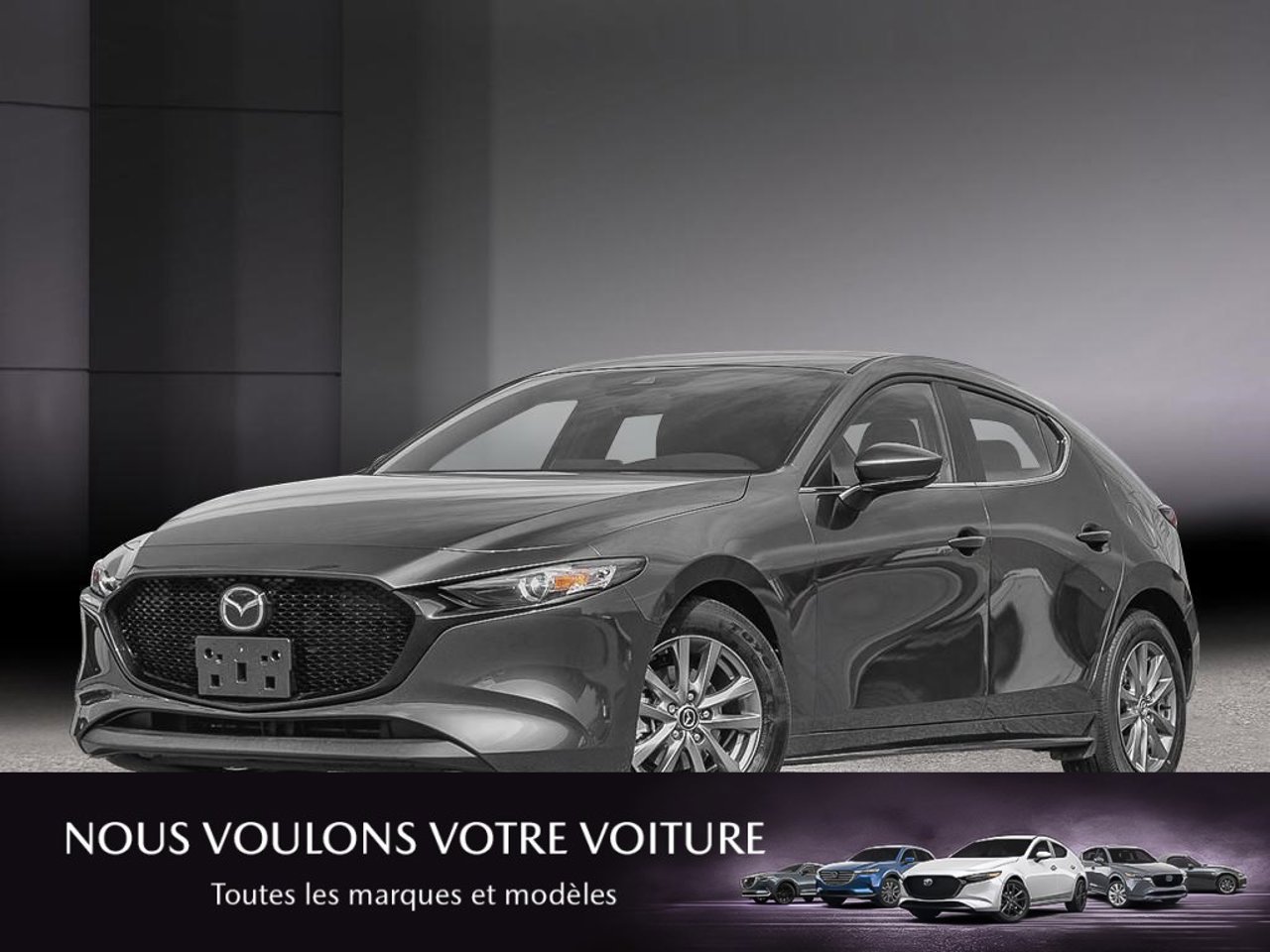 2026 Mazda Mazda3 Sport JM1BPALL1T1891463 Machine Grey Metallic Mirabel - photo #0