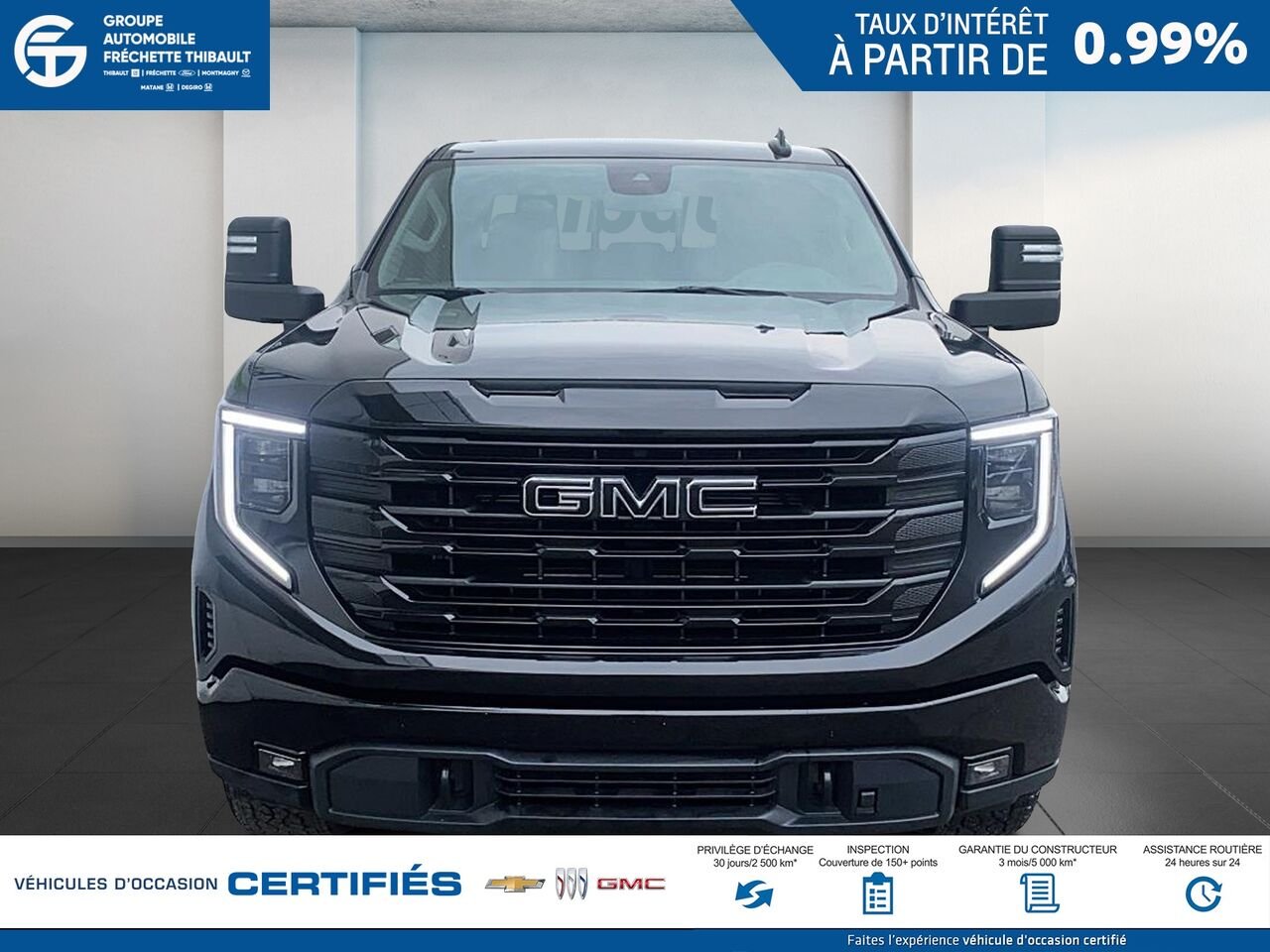 GMC SIERRA Elevation cabine multiplace 4RM 157 po 2024 Noir Montmagny - photo #1