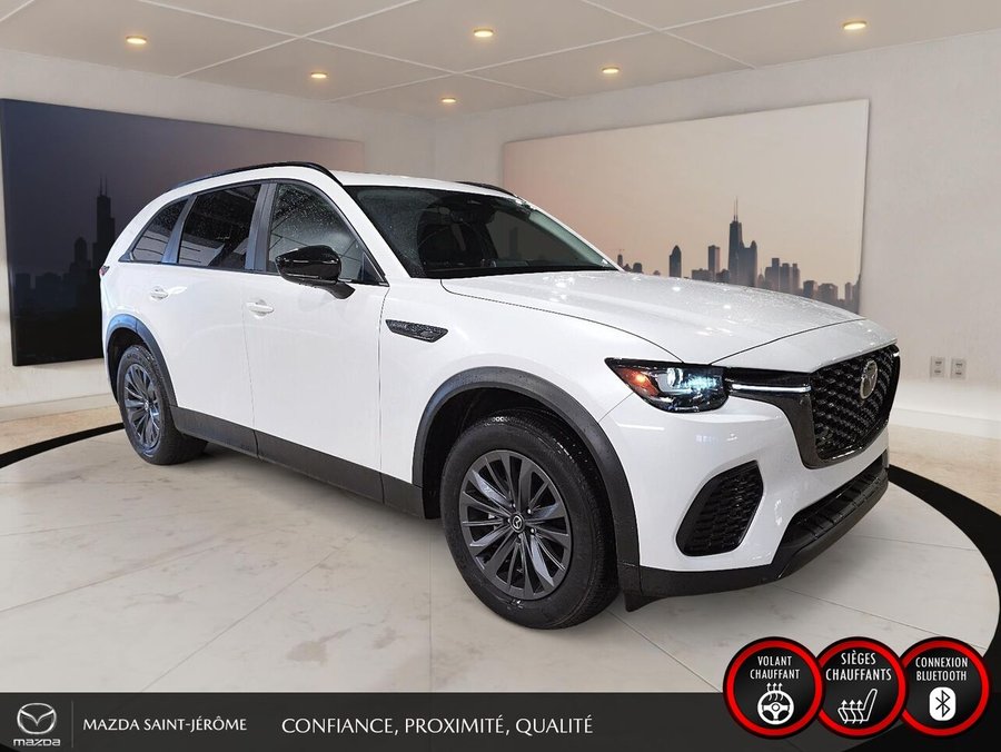 2025 Mazda CX-70 GS-L | CUIR | TOIT OUVRANT | **** COMME UN NEUF **** 456 KM White