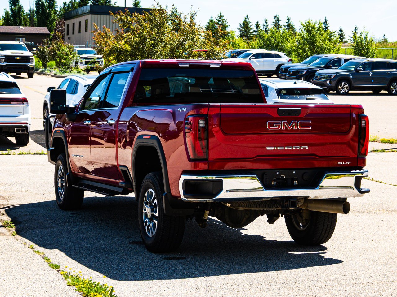 2025 GMC Sierra 3500HD 4WD Crew Cab 159 SLT Red Sherwood Park - photo #10