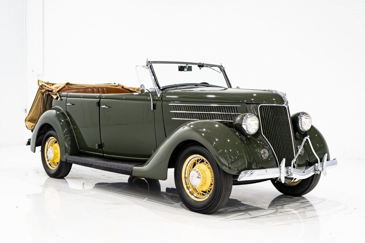 1936 Ford Model 48 Phaeton PRIX EN USD | Beautifully presented in original condition Green Montreal - photo #33