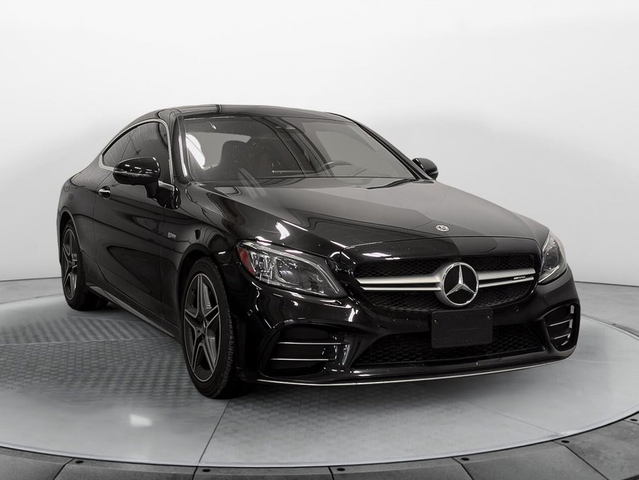 MERCEDES C 43 AMG Coupe Toit Pano Bas Km AWD 2022 Noir