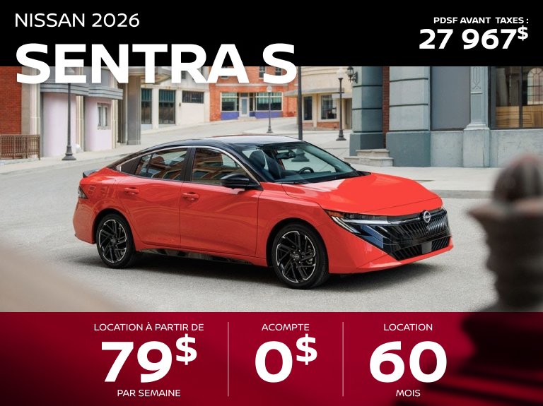 Nissan st eustache Accueil mai Sentra S