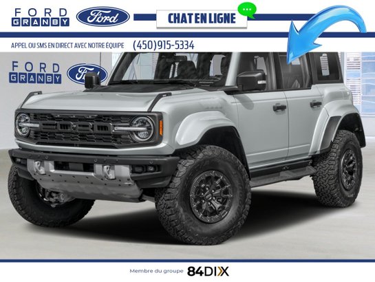 Ford Bronco Raptor 4 portes 4x4 2026 Gris avalanche