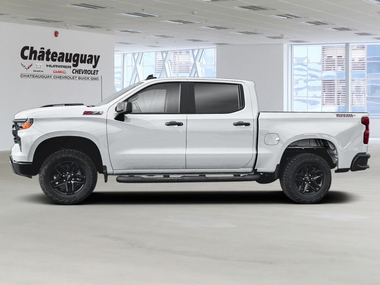 2026 CHEVROLET Silverado 1500 Custom Trail Boss cabine multiplace 4RM 147 po Summit White Châteauguay - photo #1