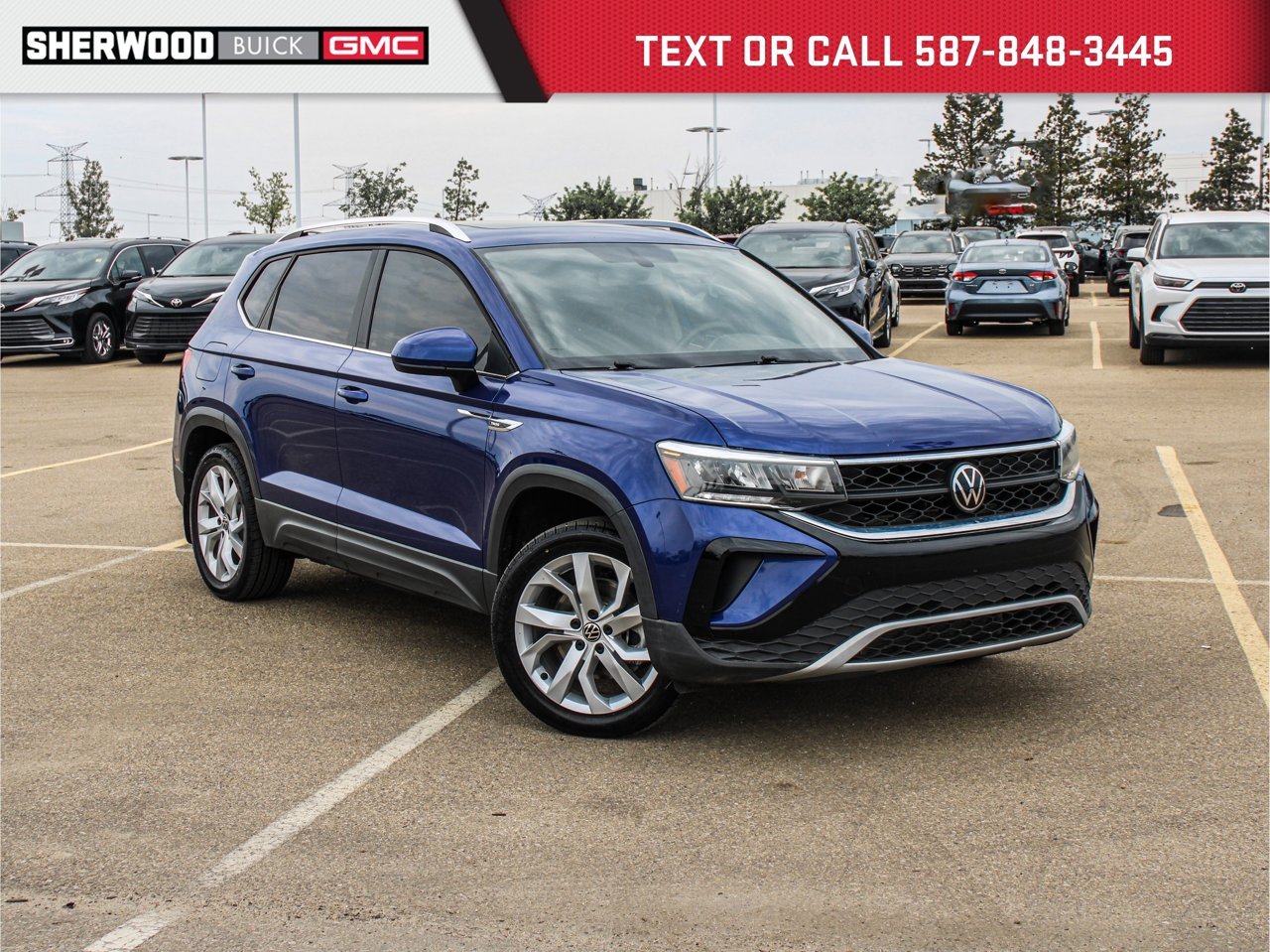 2022 Volkswagen Taos Comfortline 4MOTION Blue Sherwood Park - photo #0