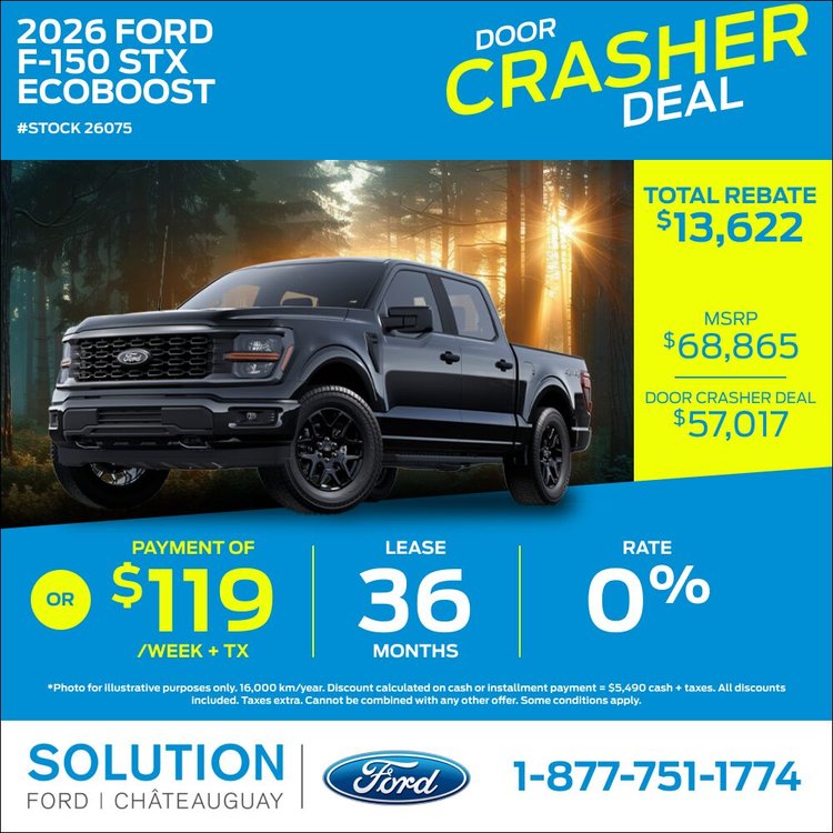 Solution Ford promo mai F 150 STX 2026 EN 2