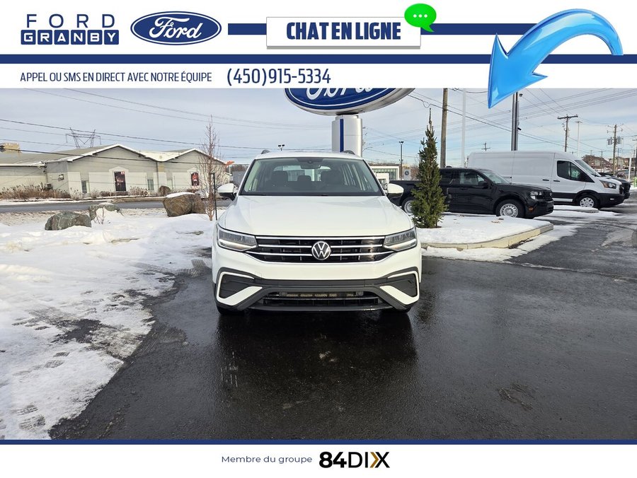 Volkswagen Tiguan Trendline AWD, CAMERA, ANDROID AUTO 2023 Blanc