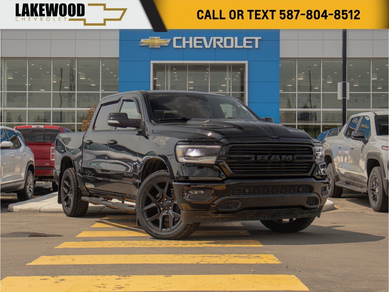 2022 Ram 1500 Sport 4x4 Crew Cab 5'7 Box Black Sherwood Park - photo #0
