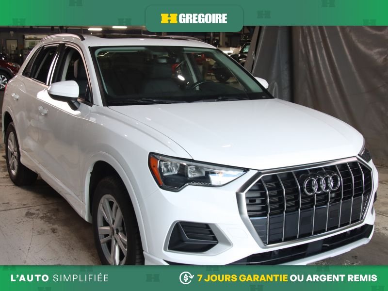 Audi Q3 822338 | Komfort AWD AUTO A/C MAGS CUIR TOIT CAM RECUL BLUE 2022 Blanc Laval - photo #0