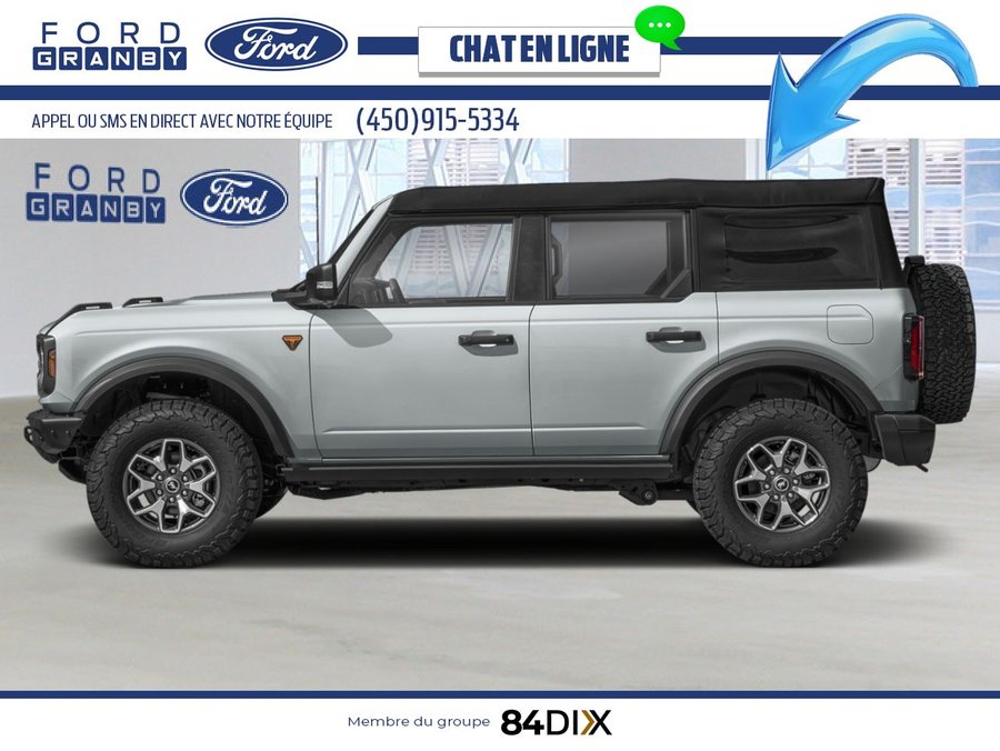 Ford Bronco Badlands 4 portes 4x4 2026 Gris avalanche