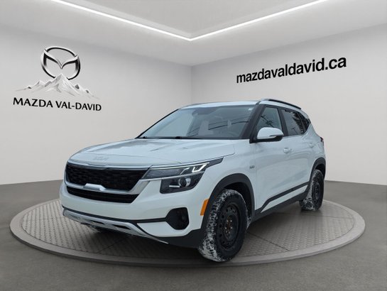 Kia Seltos EX AWD, Jamais accidenté, Volant chauffant, Toit ouvrant, Démarreur à distance 2023 Blanc