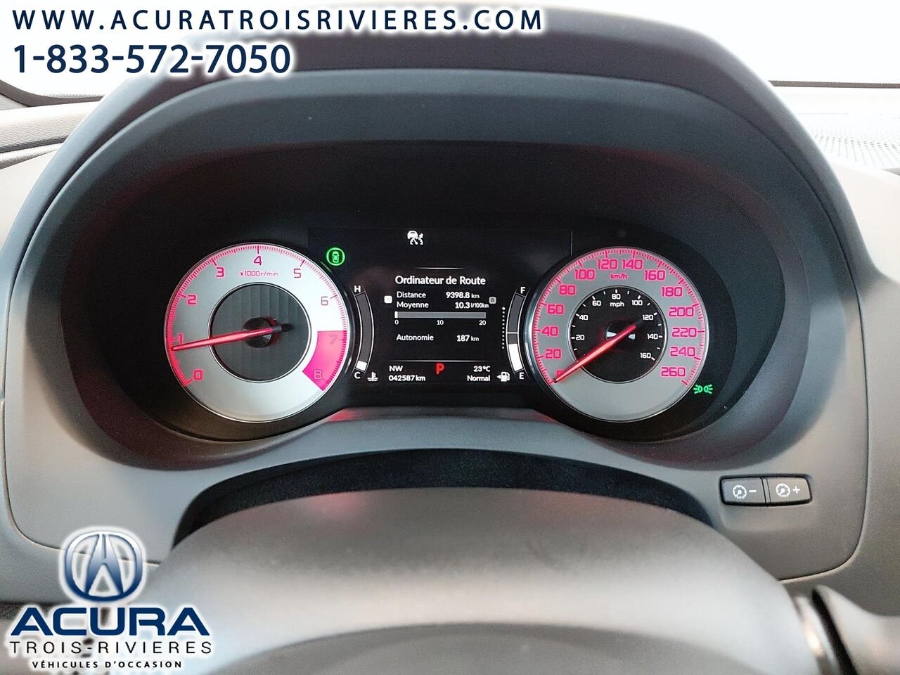 Acura RDX A-Spec sh-awd, toit pano, lumières DEL 2025 Noir Trois-Rivières - photo #24