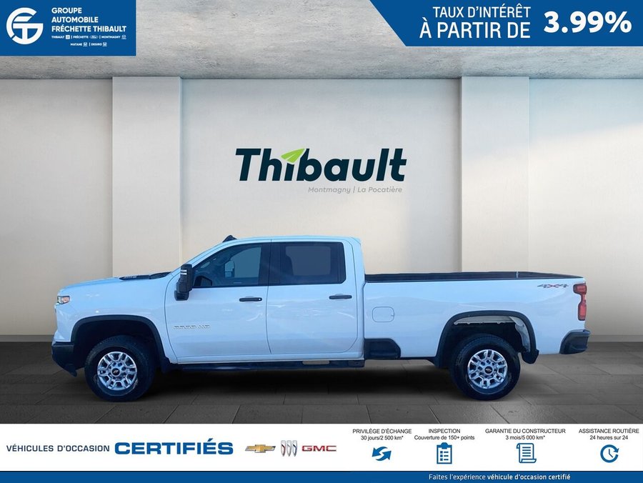 GMC SIERRA WT cabine multiplace 4RM 172 po 2024 Blanc
