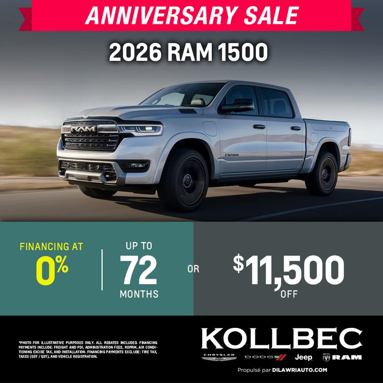 Kollbec promo juin RAM 1500 2026 EN