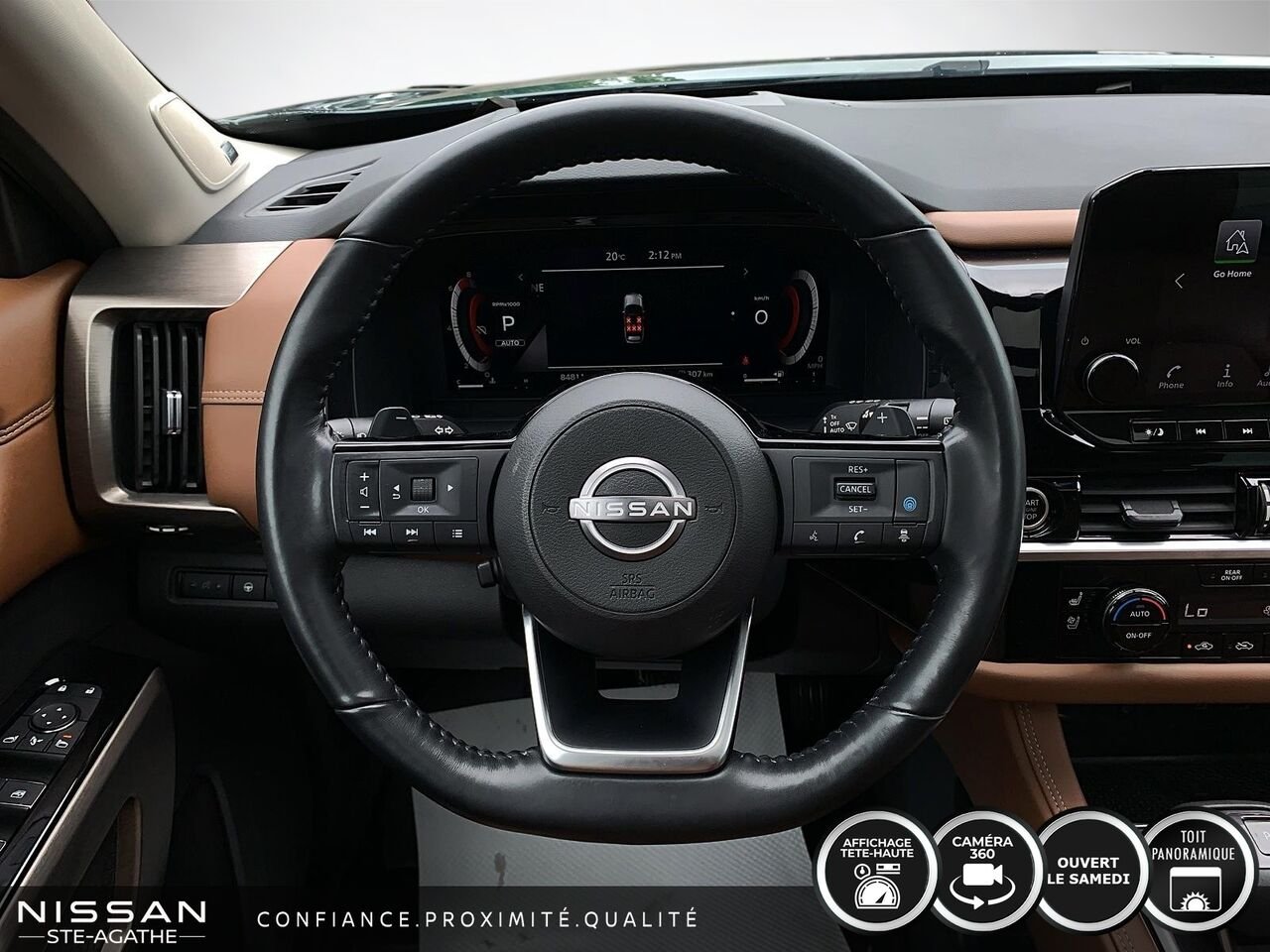 2023 Nissan Pathfinder Platinum | CUIR BRUN | TOIT PANORAMIQUE | TOWING PACKAGE | Green Saint-Jérôme - photo #11