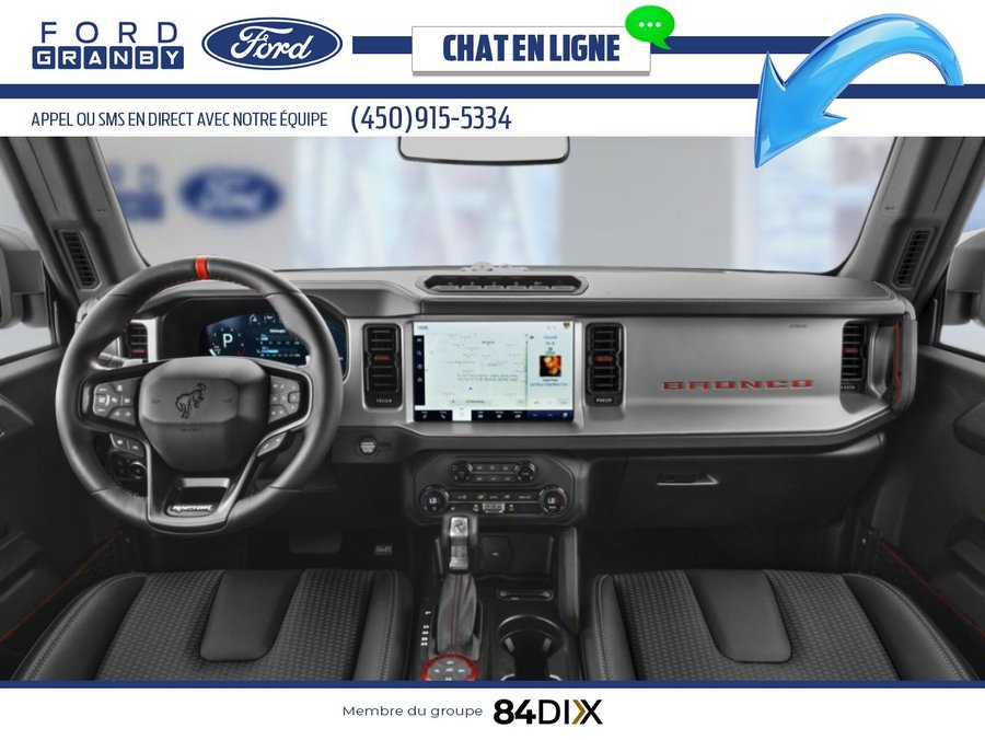 Ford Bronco Raptor 4 portes 4x4 2026 Noir ombre