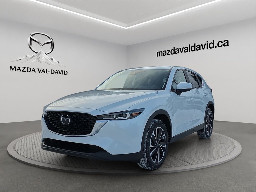 Mazda CX-5 Gs, awd, Toit ouvrant, volant et rétroviseurs chauffants, hayon électrique 2025 Blanc rhodium métallisé