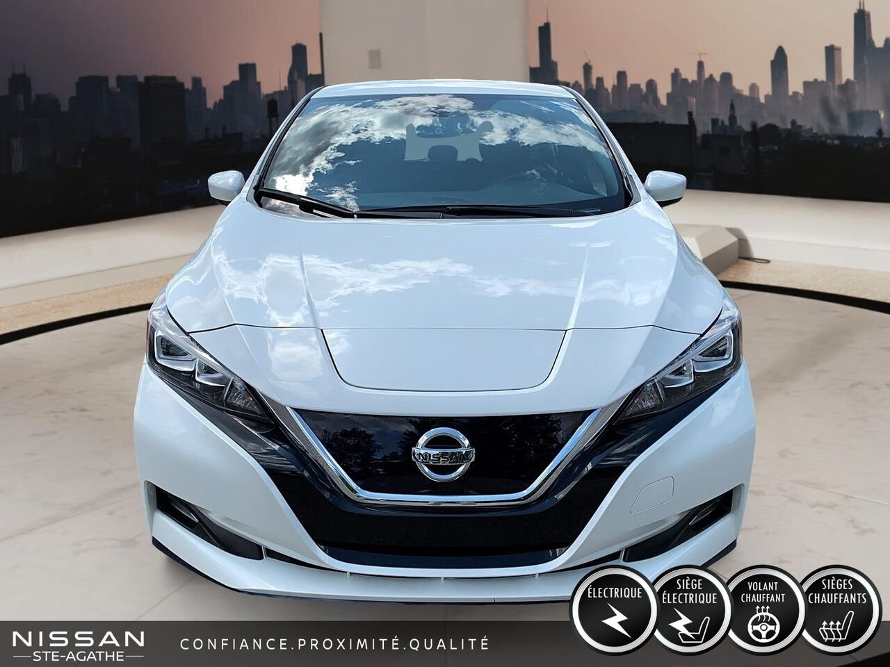 Nissan LEAF 2021 Blanc Saint-Jérôme - photo #1