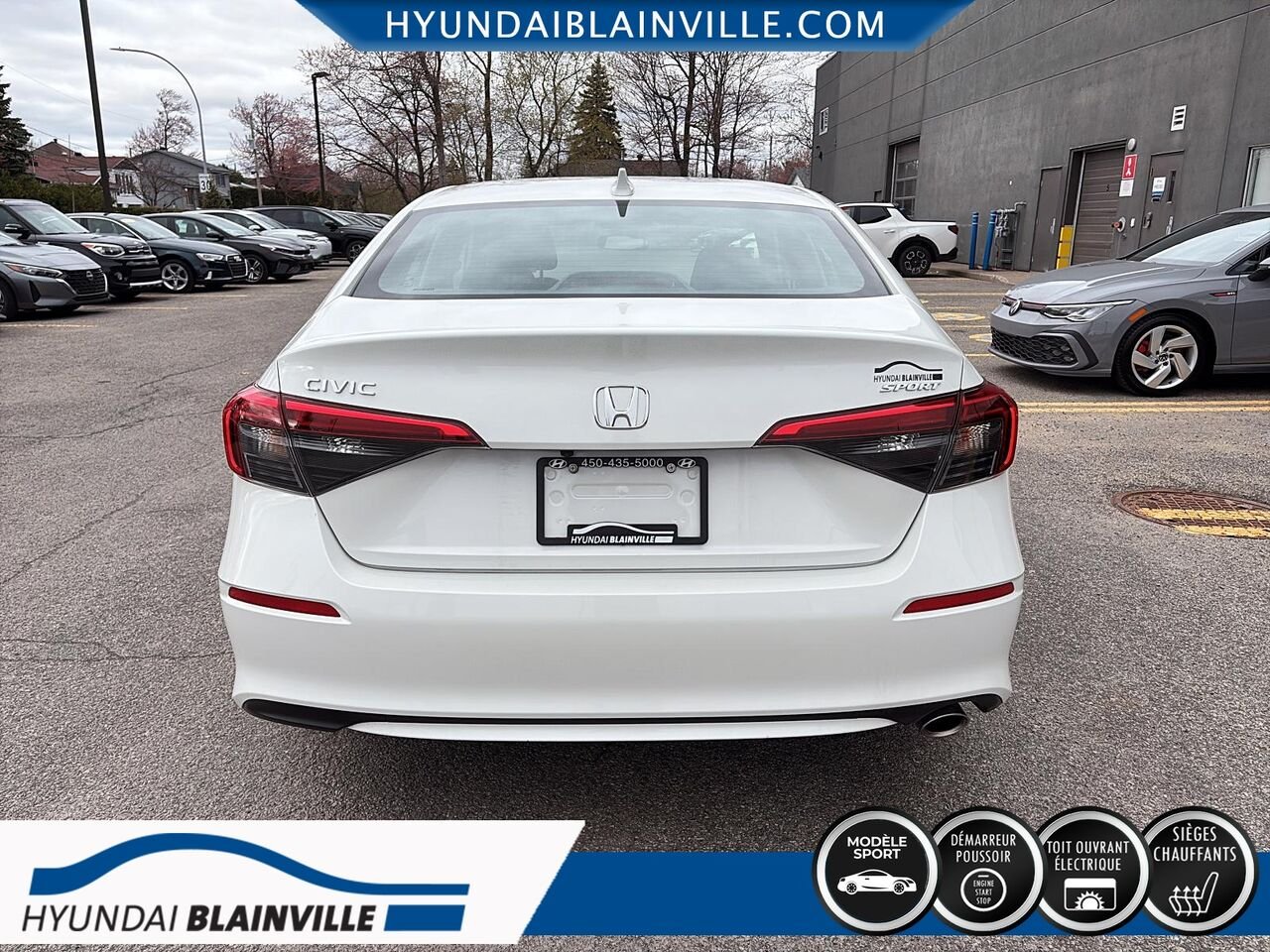 Honda Civic Berline 2023 Blanc Blainville - photo #4