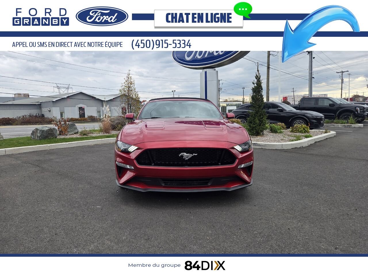 Ford Mustang 2020 Rouge Granby - photo #1
