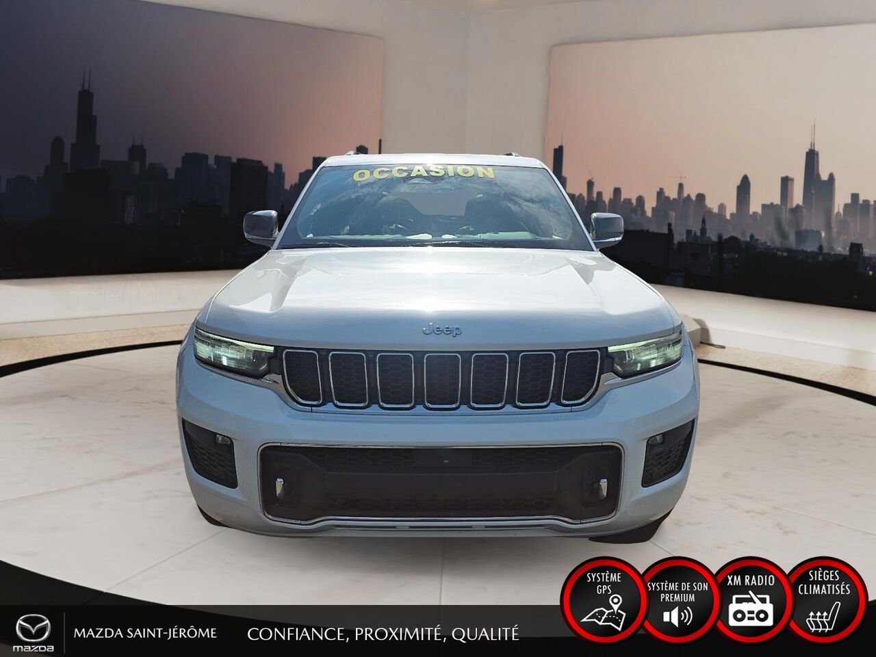 2023 Jeep Grand Cherokee Overland | TOIT PANORAMIQUE | CUIR | 4X4 | White Saint-Jérôme - photo #2