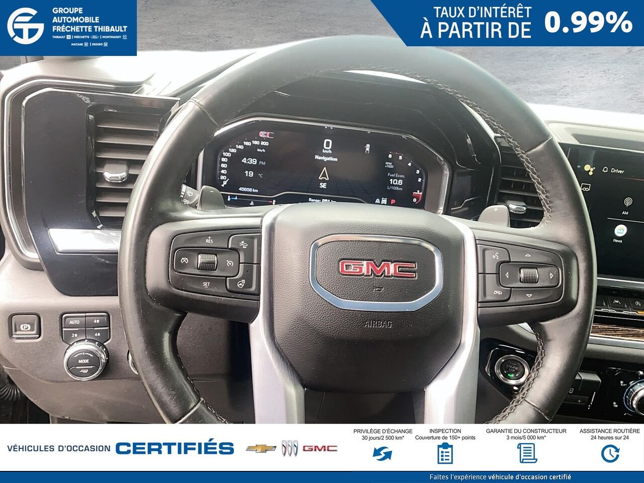 GMC SIERRA Elevation cabine multiplace 4RM 157 po 2024 Noir Montmagny - photo #11