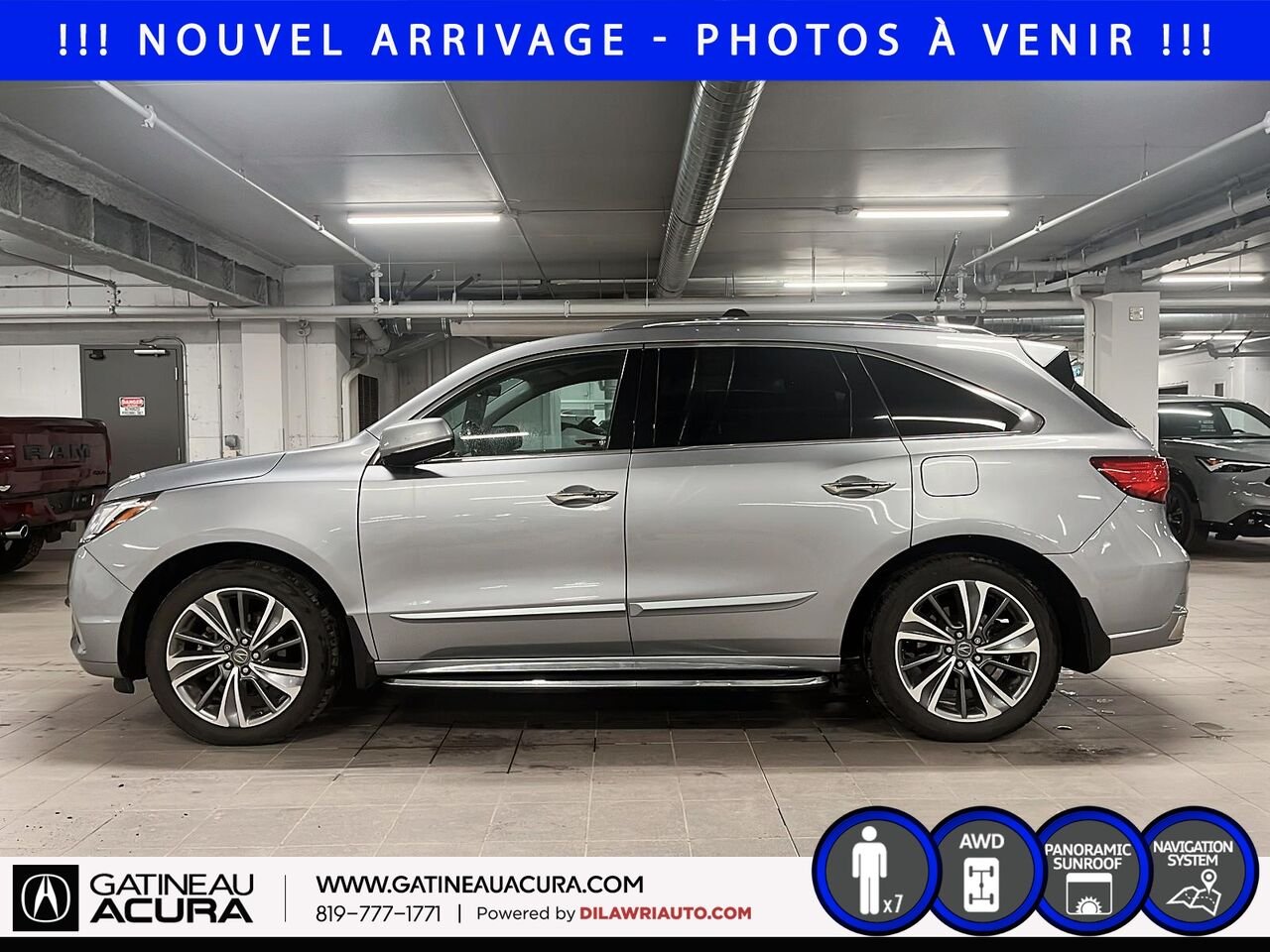 2017 Acura MDX Élite SH-AWD Silver Gatineau - photo #7