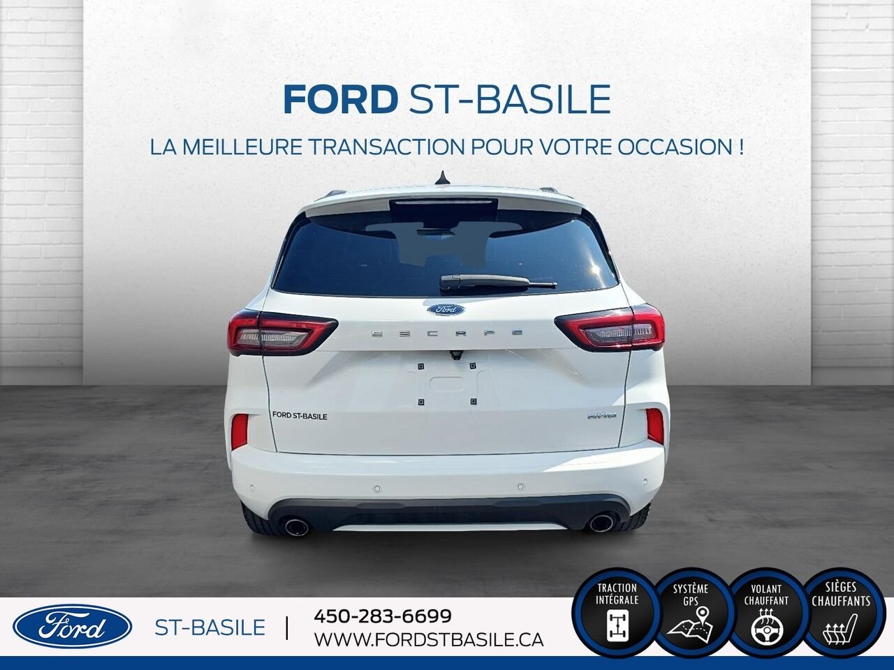Ford Escape 2023 Blanc Saint-Basile-le-Grand - photo #6
