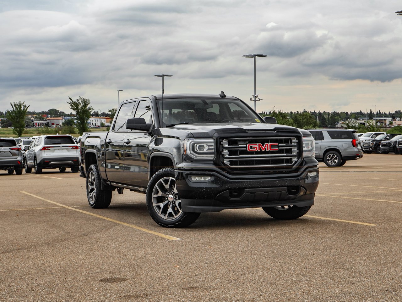2016 GMC Sierra 1500 4WD Crew Cab 143.5 SLT Black Sherwood Park - photo #1