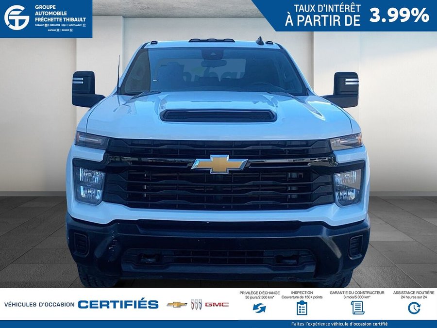 GMC SIERRA WT cabine multiplace 4RM 172 po 2024 Blanc