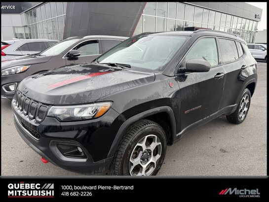 Jeep Compass Trailhawk 4x4, Entrée sans clef, Attache remorque 2022 Noir