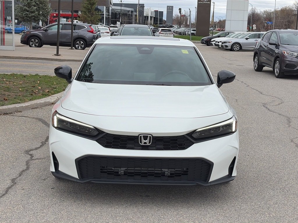 2025 Honda Civic Sedan Sport White Gatineau - photo #1