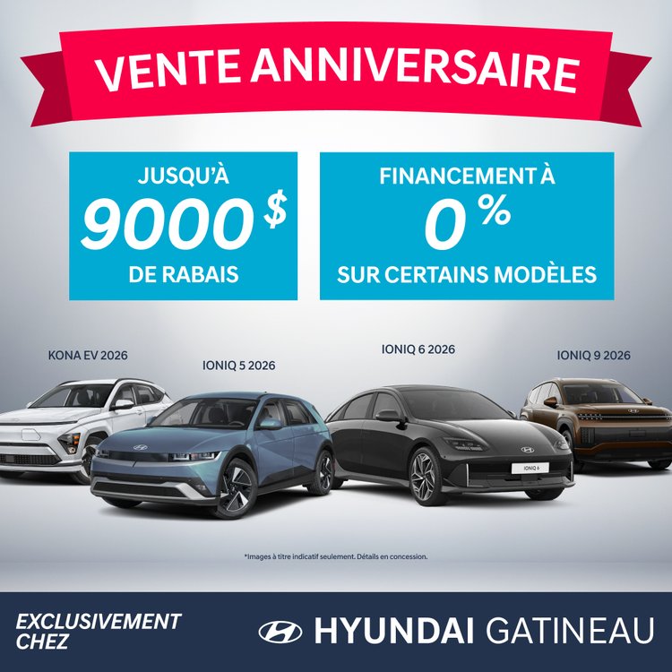 Hyundai Gatineau promo juin vehicules electriques FR