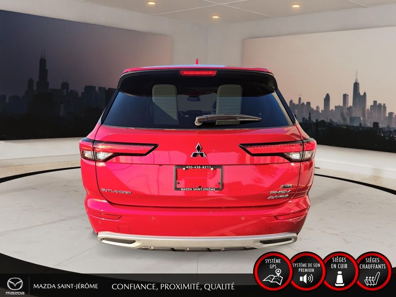 2024 Mitsubishi Outlander GT Premium | TOIT PANO | CUIR | AWD | Red Saint-Jérôme - photo #6