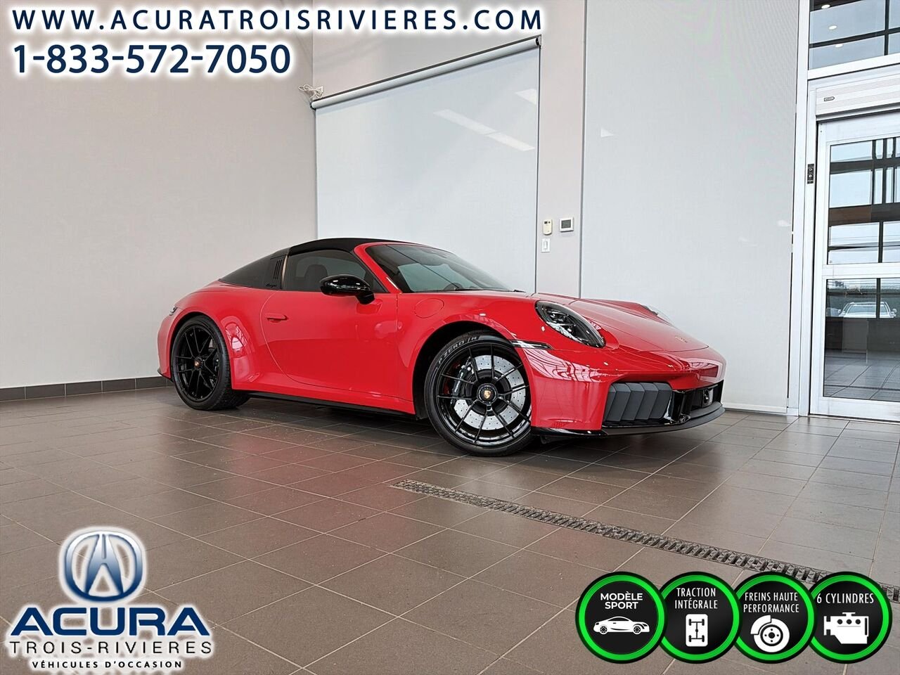 2026 Porsche 911 TARGA 4 GTS T-HYBRID Red Trois-Rivières - photo #0