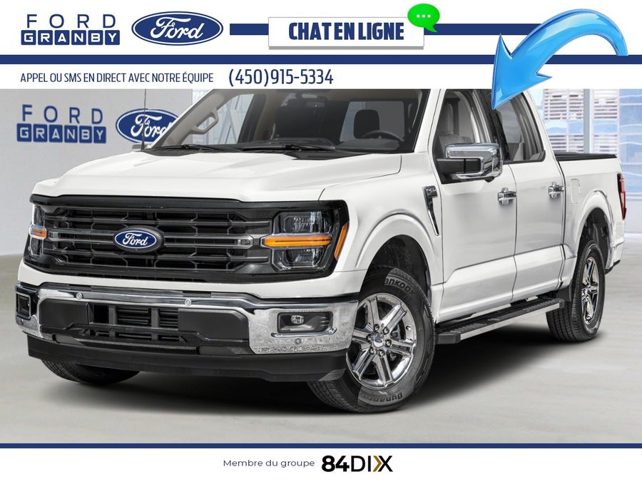 Ford F-150 XLT cabine SuperCrew 4RM caisse de 5,5 pi 2025 Blanc Oxford