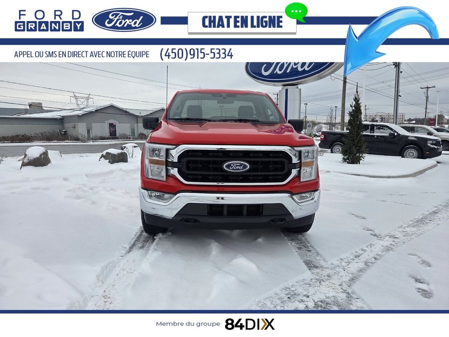 Ford F-150 XLT cabine simple 4RM caisse de 8 pi, V6 3.5 EcoBoost 2022 Rouge